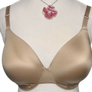 SOMA Bra Vanishing back Full cover Underwire Hook n eye closure Tan 34DDDD/34G
